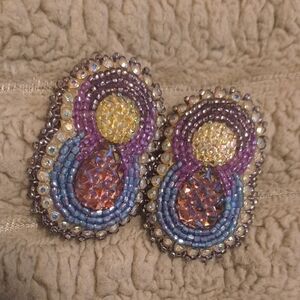 Indigenous Hand Beaded Earrings